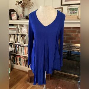 Cable & Gauge Royal Blue Tunic Top